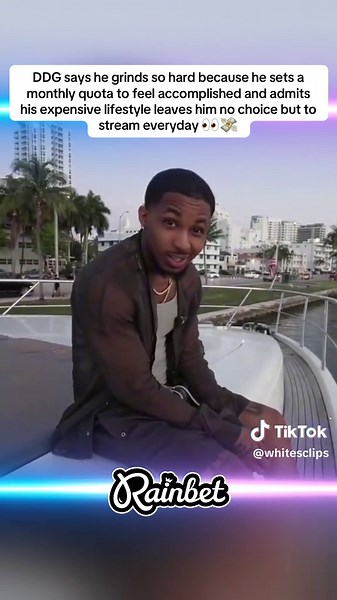 DDG says he grinds so hard because he sets a monthly quota to feel accomplished and admits his expensive lifestyle leaves him no choice but to stream everyday 👀💸 #ddg #fyp #viral
