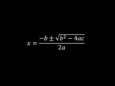 The Quadratic Formula Song - With Harmony