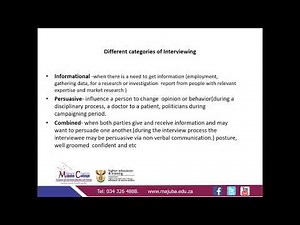 Management Communication N4 (Interviewing) - Mrs.T. V. Dlamini