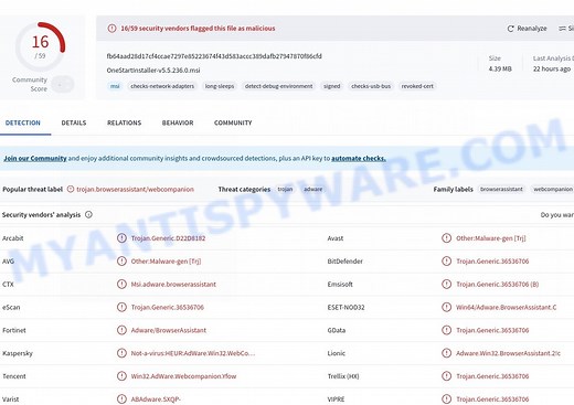 Remove OneStart (Virus removal guide) - MyAntiSpyware