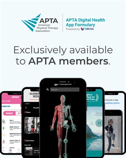 Which digital health apps can you actually trust? We’ve done the homework. ✍️ Explore the APTA Digital Health Library — your guide to apps that meet rigorous clinical, data privacy, and usability standards. 📱 Get started: https://www.apta.org/your-practice/practice-models-and-settings/digital-health-in-practice/apta-digital-health-formulary-powered-by-orcha?utm_campaign=orcha&utm_medium=social&utm_source=facebook | American Physical Therapy Association (APTA)