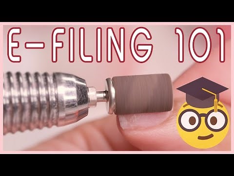 How to use an E-file Nail Drill on Acrylic Nails