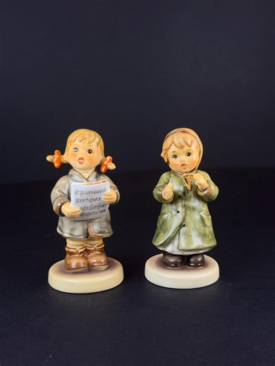 Vintage Goebel Hummel Set of 2 Figurine - First Solo HUM 2182 & Keeping Time HUM 2183 | Exclusive M.I. Hummel Club Editions - Etsy