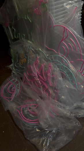 The JP neon signs team is producing 24 custom LED neon signs within a one-week timeframe. | JP NEON SIGNS