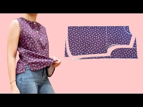 🌹 How to sew a simple blouse for beginners