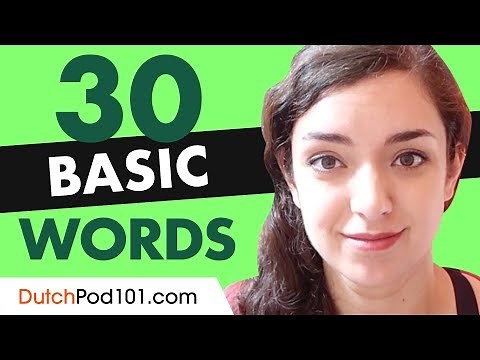 30 Beginner Dutch Words (Useful Vocabulary)