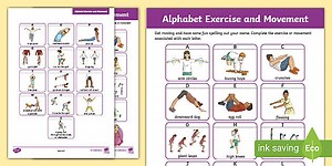 Alphabet Exercise and Movement Activity