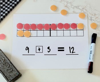 Ten Frame Addition and Subtraction to 20 Worksheets | Printable Math Tool (PDF)
