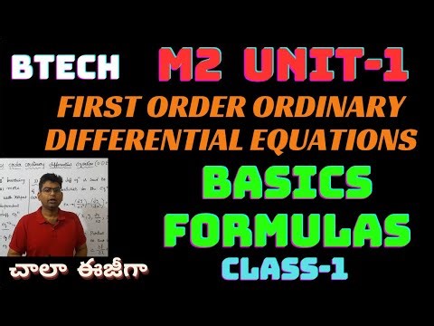 btech m2 unit-1 first order ordinary differential equation|exact differential equation|#btech_m2