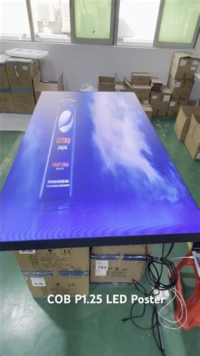 COB P1.25 LED Poster #hscled #hscleddisplay #leddisplaymanufacturer #ledscreenmanufacturer #ledwall