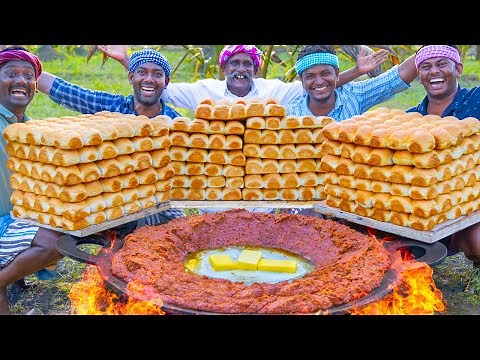 PAV BHAJI | Mumbai Special Street Food Recipe Cooking In Village | Butter Pav Bhaji Recipe