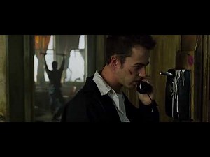 Fight Club 1999 - Tyler Martial Arts Training Marla Phone Call Scene HD
