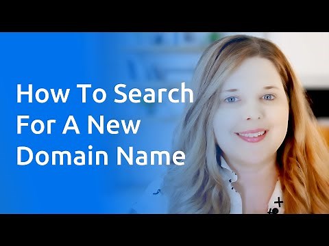 How To Search For A New Domain Name