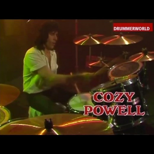 Cozy Powell (R.I.P.): The Legendary Fast Quads around the Set...#cozypowell #drummerworld