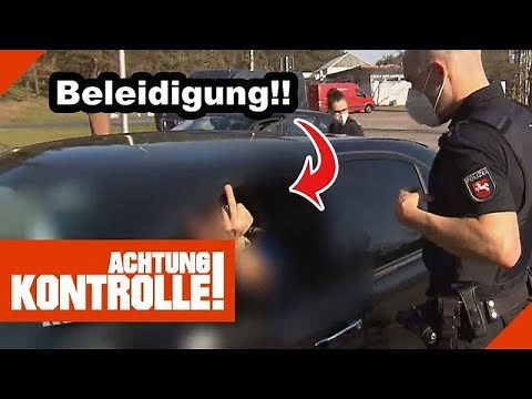 MITTELFINGER bei Polizeikontrolle ❌ Eher kein guter MOVE! |1/2| Kabel Eins | Achtung Kontrolle