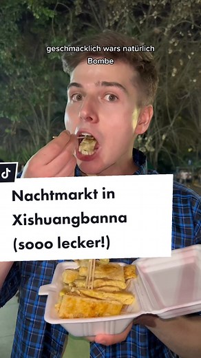 Auf Nachtmärkten findet man immer die leckersten Sachen! 😋😋 Hier bin ich auf einem in Xishuangbanna in Süden von Yunnan, ein richtiges Urlaubsparadies hier in China. #nachtmarkt #streetfood #chinesischesessen #baozi #nightmarket #essen #leckerlecker #hühnerfüβe #china #yunnan