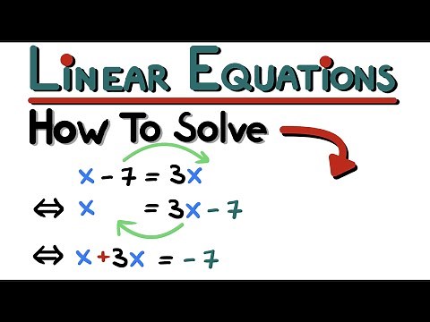 How To Solve Linear Equations - Step-by-step Tutorial