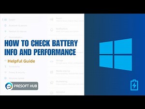How to Check Battery Health & Performance on Windows 10 & 11 | Step-by-Step guide