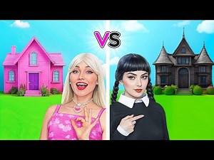 BIG vs TINY House Challenge 🏠 DIY Building Hacks and Fun Crafts by 123 GO!