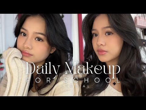 Daily Makeup Tutorial for School (beginner-friendly)