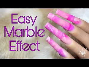DIY Marble Nail Art | Beginner Nail Tutorial | Blossom/Blooming Gel