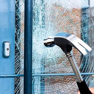 RockRose 8 Mil Clear Security Window Film Heavy Duty Safety Glass Shatterproof Windows Tint for Home Anti Scratch Guard Office Bullet Proof Like Protection Easy Install 24 in x 15 FT