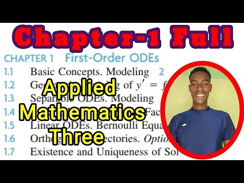 First-Order ODEs ; Applied Mathematics Three ; ATC TUBE:MUJA