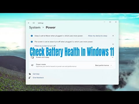 How to Check Battery Usage & Health in Windows 11