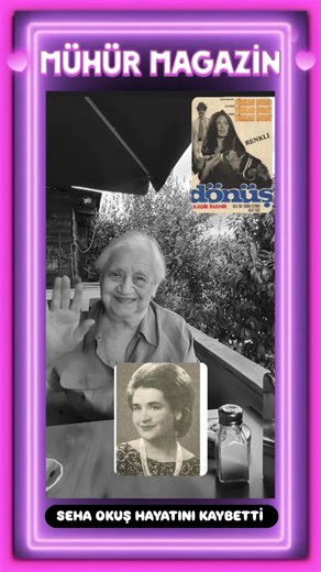 @muhurmagazin on Instagram: "Yeşilçam'da "Dönüş" filminde yorumladığı "Hasretinle Yandı Gönlüm" şarkısını eşsiz yorumuyla yüreklerimize kazıyan Halk Musikisi'nin 97 yaşındaki ulu çınarı Münevver Seha Okuş hayatını kaybetti.. Allah'tan rahmet, tüm sevenlerine baş sağlığı ve sabır diliyorum.🤲🤲 Huzur içinde uyu @sehaokusresmi 🤲 #sehaokuş #hasretinleyandigönlüm #dönüşfilmi #sehaokuşhasretinleyandıgönlüm #instakesfet Sayfamı desteklemek için beğeni, yorum ve takiplerinizi bekliyorum 🌸"