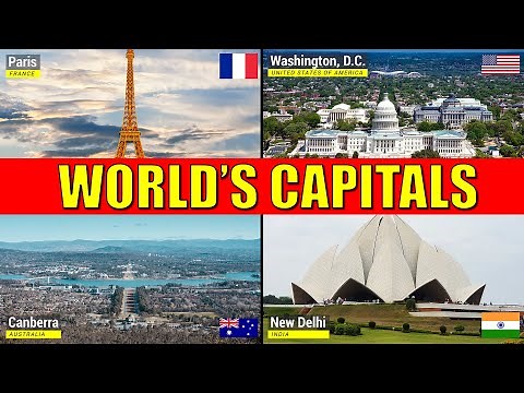 Countries and Capitals of the World - Learn Names of Capital Cities