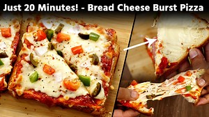 Friends, today let's make Dominos Like Cheese Burst Bread Pizza Recipe.. This gets ready in just about 15-20 minutes!!! For 4 Cheese Burst Pizza Tomato Ketchup - 4 tbsp Schezwan Chutney - 1 tbsp Garlic Powder - 1/2 tsp OR 1 tbsp Chopped Garlic Pizza Herbs - 1 tsp Red Chilli Sauce - 1/2 tbsp Bread - 8 slices Cheese Spread - 125-150g Mozzarella Cheese - 125 - 150g Toppings - Onion, Tomato, Capsicum, Jalapeno Pizza Herbs & Chili Flakes - to top | Cooking Shooking