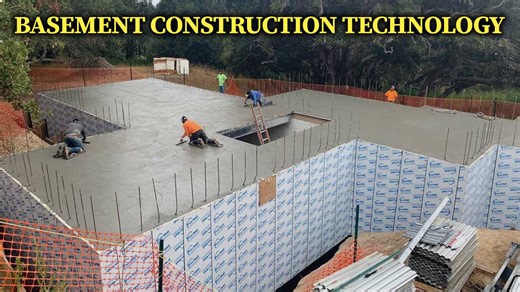 Building Basements with Modern Tech: Amazing Construction Team at Work