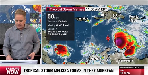 Tropical Storm Melissa has formed and prompted new alerts in the Caribbean. Here's what could happen over the next few days: | The Weather Channel