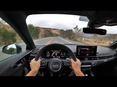 2021 Audi RS5 Sportback Launch Edition POV Canyon Drive (3D Audio)(ASMR)