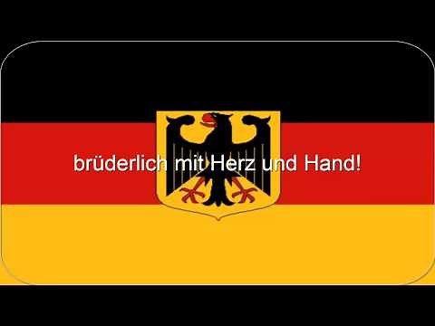 Deutsche Nationalhymne mit Gesang und Text