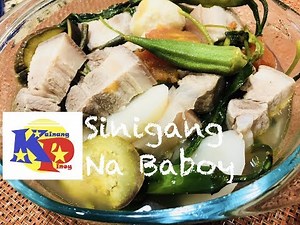 Sinigang Na Baboy - Basic Sinigang Recipe
