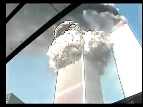 Final Moments at Ground Zero before and during Collapse. 9/11 twin towers falling September 11th
