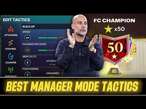 Best MANAGER MODE Tactics to Reach FC Champion FAST & Grind 50🌟 Easily! FC MOBILE 26