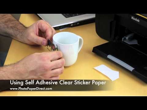 Using Self Adhesive Clear Sticker Paper