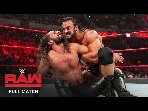 FULL MATCH - Seth Rollins vs. Drew McIntyre: Raw, January 21, 2019