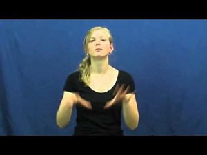 Watch how to sign 'work-in' in American Sign Language.
