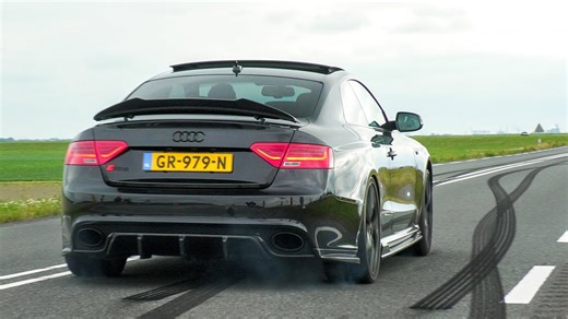 Pure V8 fury: Audi RS5 with straight pipe exhaust