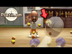 I BROKE THE RECORD FOR MOST BALLS IN MY FACE! (wii sports platinum medals)