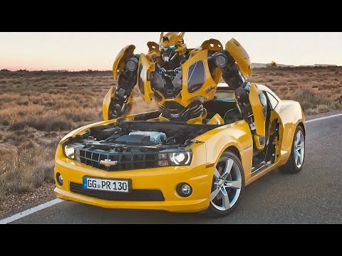 Transforming Chevrolet Camaro into a Bumblebee Robot