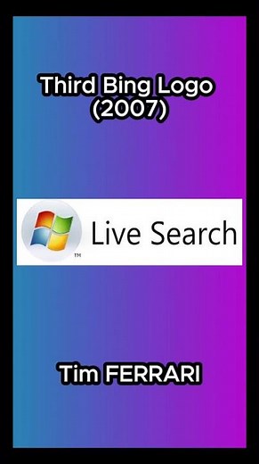 Evolution of Bing logo ‪@bing‬ ‪@Microsoft‬ #bing #microsoft #tech #shorts #2025