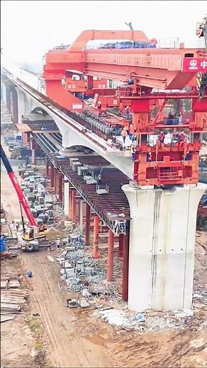 Construction site of bridge erecting machine #infrastructure #highway #technology #mountains