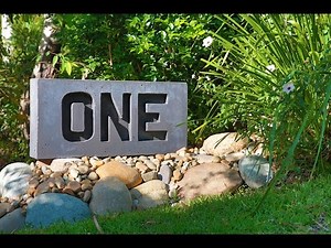 DIY Easy & Funky Concrete Art