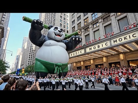 Macy's Thanksgiving Day Parade 2025 - ALL Giant Balloons & Floats in 4K | NYC Holiday Parade