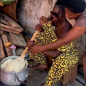 Finally learning how to prepare Banku😍 WHAT IS BANKU? Banku is a Ghanaian dish which is cooked by a proportionate mixture of fermented corn and cassava dough in hot water into a smooth, whitish paste,served with soup, stew or a pepper sauce with fish. It is mostly preferred by the people of the Southern Regions of Ghana; the Ewe tribe of the Volta Region, the Fante and the Ga tribe but also eaten across the other regions in Ghana. Banku is found throughout Ghana, and is one of the staple foods 