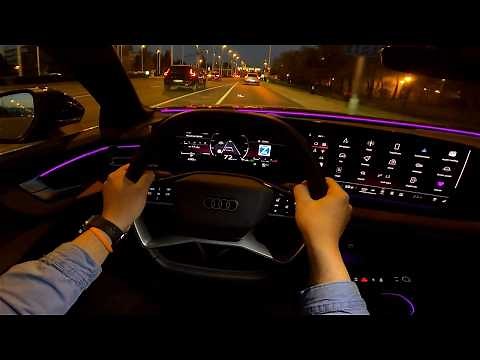 2025 AUDI A5 [2.0 TFSI, 204 HP] Night POV TEST drive (Great interior look)
